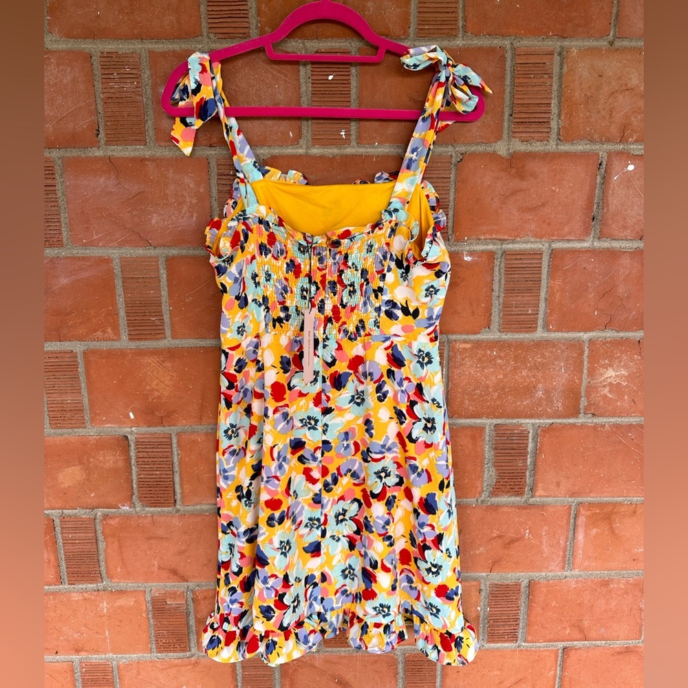 BCBGenration mini dress, size 8, multi color floral. - Picture 6 of 9